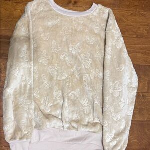 Like New Size Medium Wound Up Cream Textured Gingerbread Sweatshirt